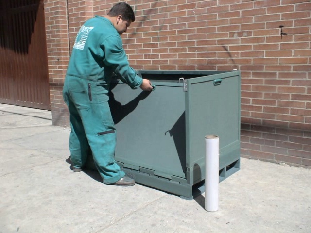 soluciones industriales en plastico 00 contenedores jaula plástica plegable encajable apilable caja multiusos paquetería piezas pequeñas cajón resistencia hasta 1800 kg 13