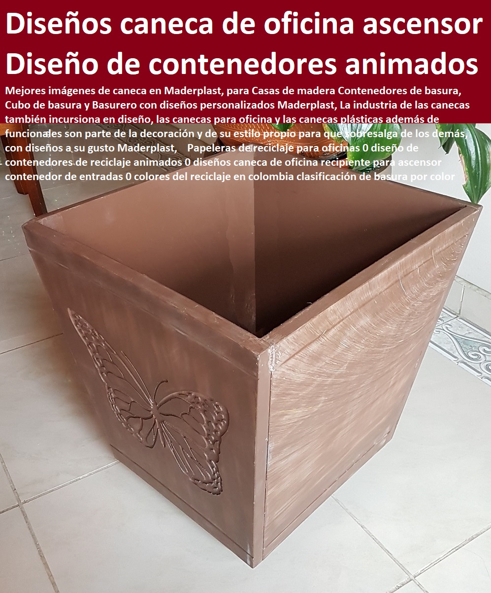 canecas basureras recipientes para