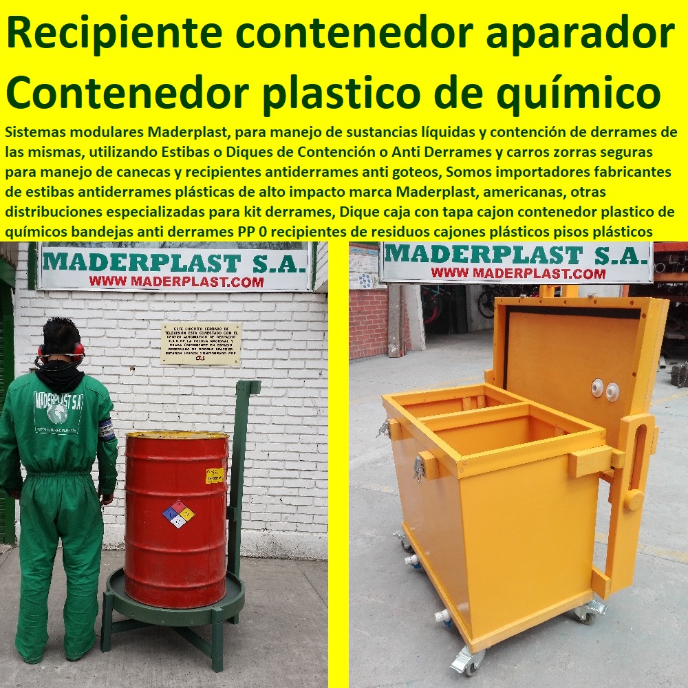 contenedores cajones cajas empaques