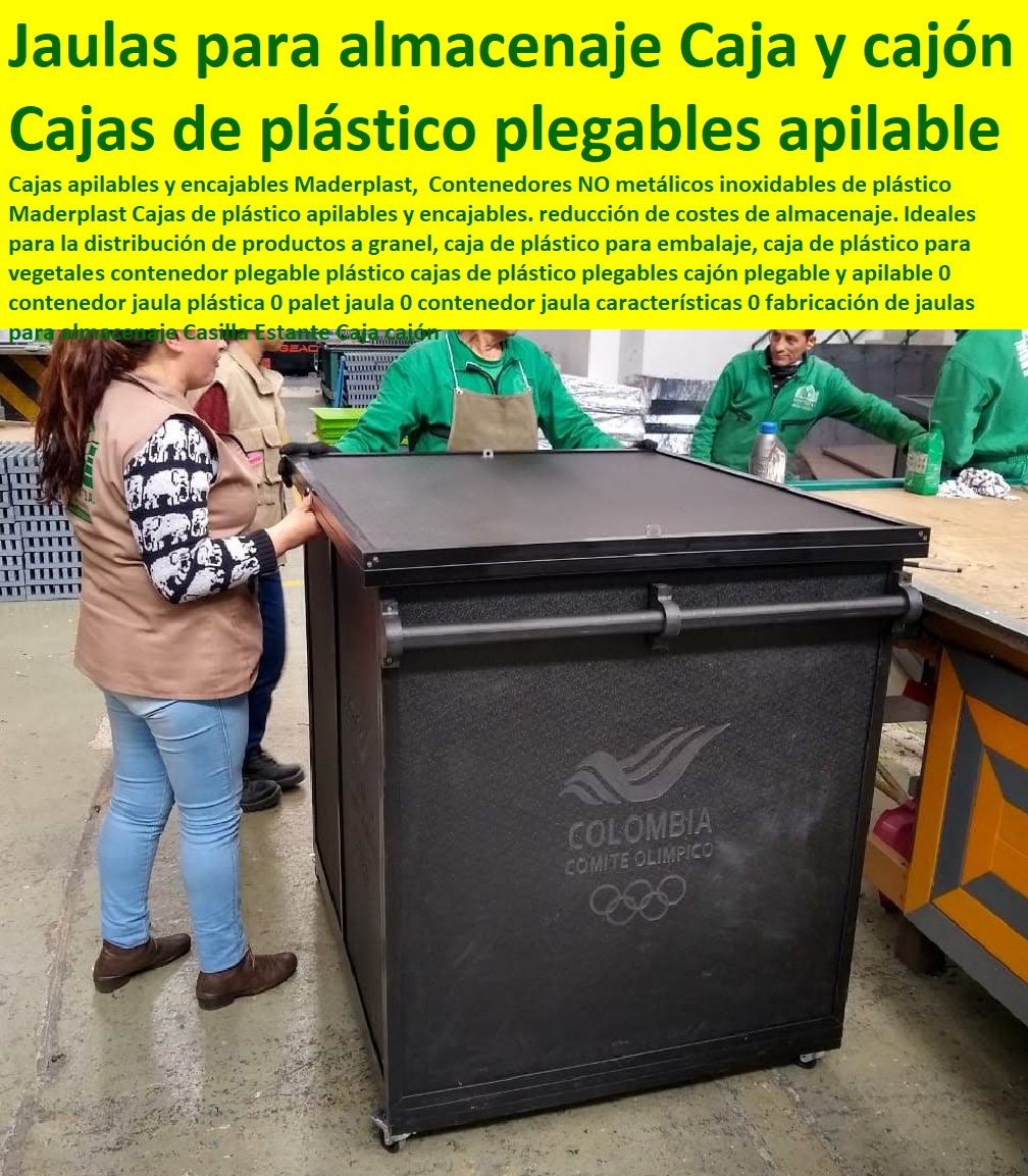 contenedores cajones cajas empaques