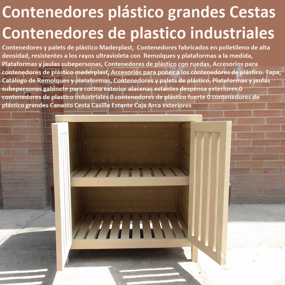 contenedores cajones cajas empaques