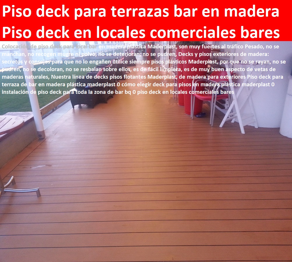 deck piso de terrazas pisos flotantes