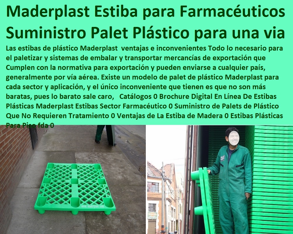 estibas plasticas maderplast pallets
