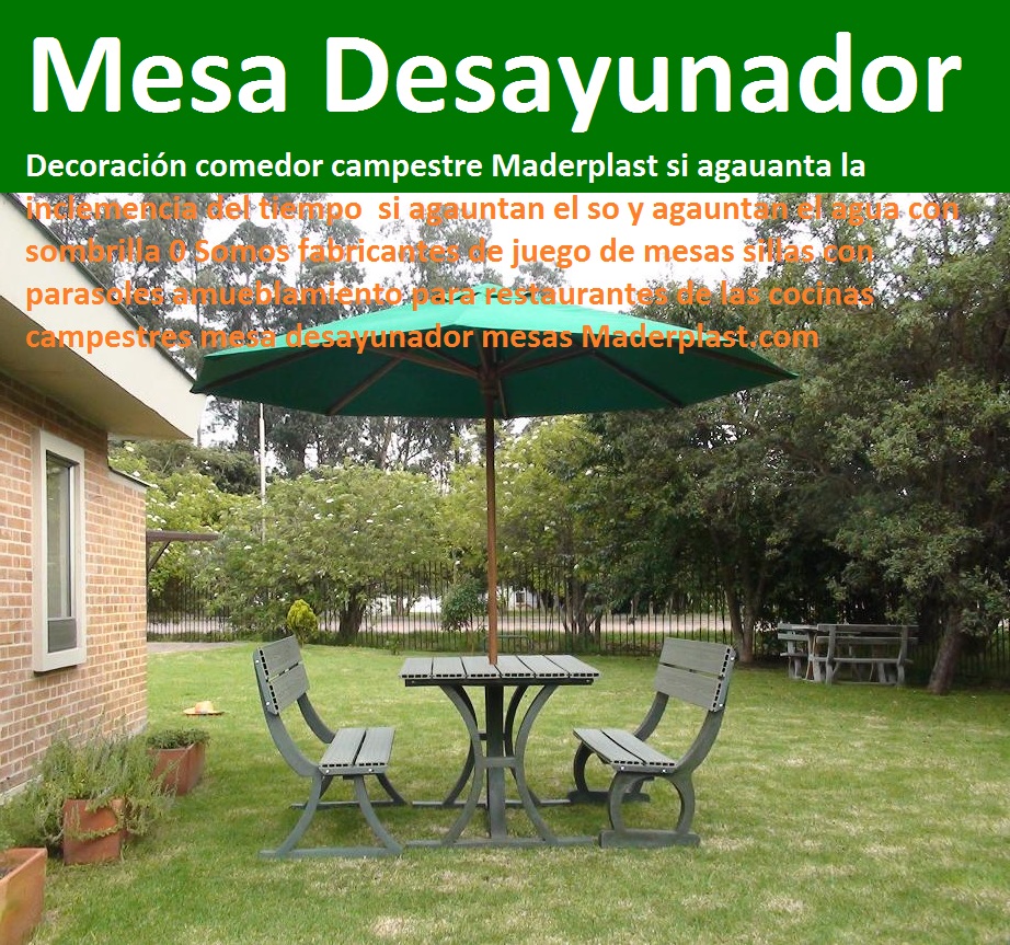 17 mesa y sillas para exteriores