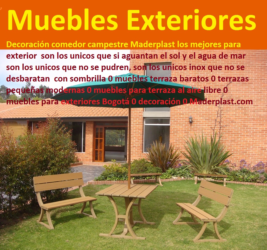 17 mesa y sillas mobiliario para
