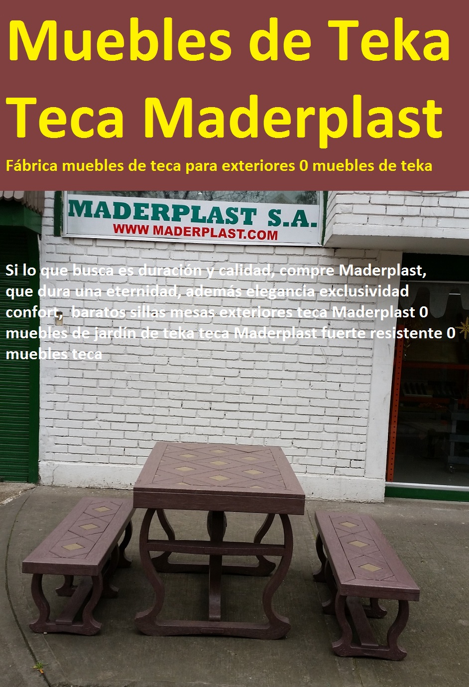 17 mesa y sillas para exteriores