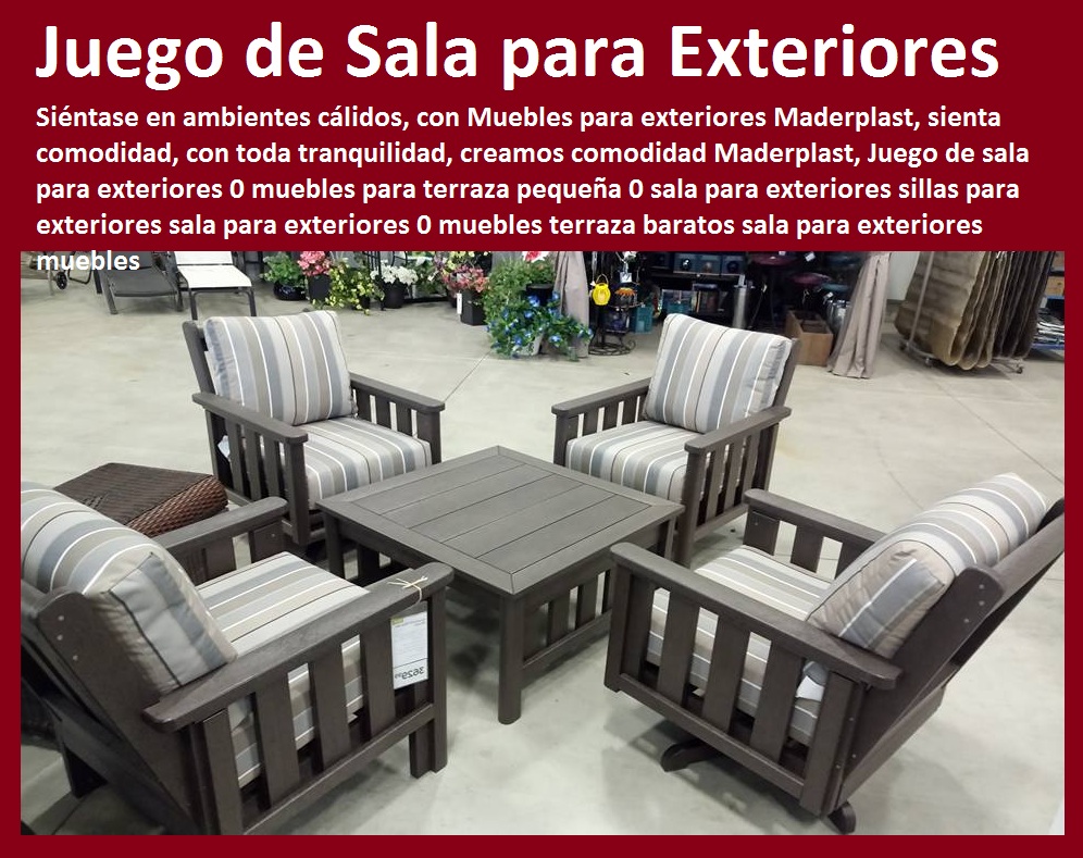 17 Mesa Y Sillas Para Exteriores Plasticos Con Parasoles