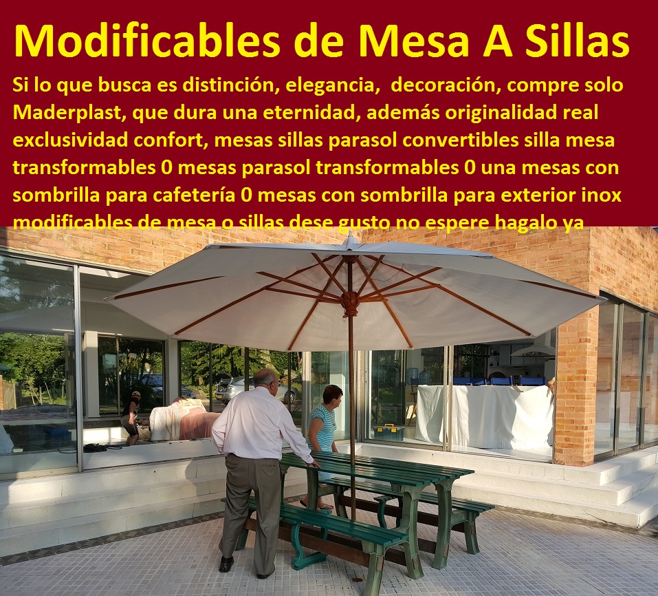 17 mesa y sillas para exteriores
