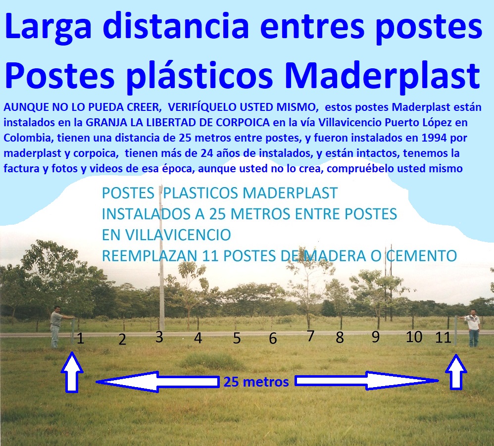 postes plasticos maderplast somos
