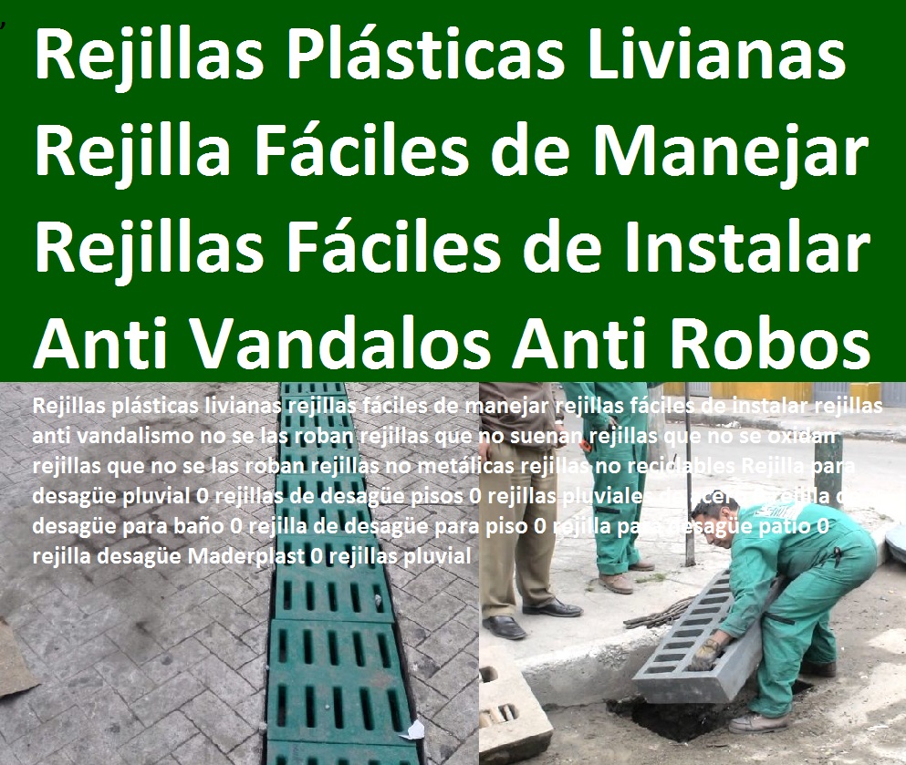 rejillas y canaletas de sumideros y