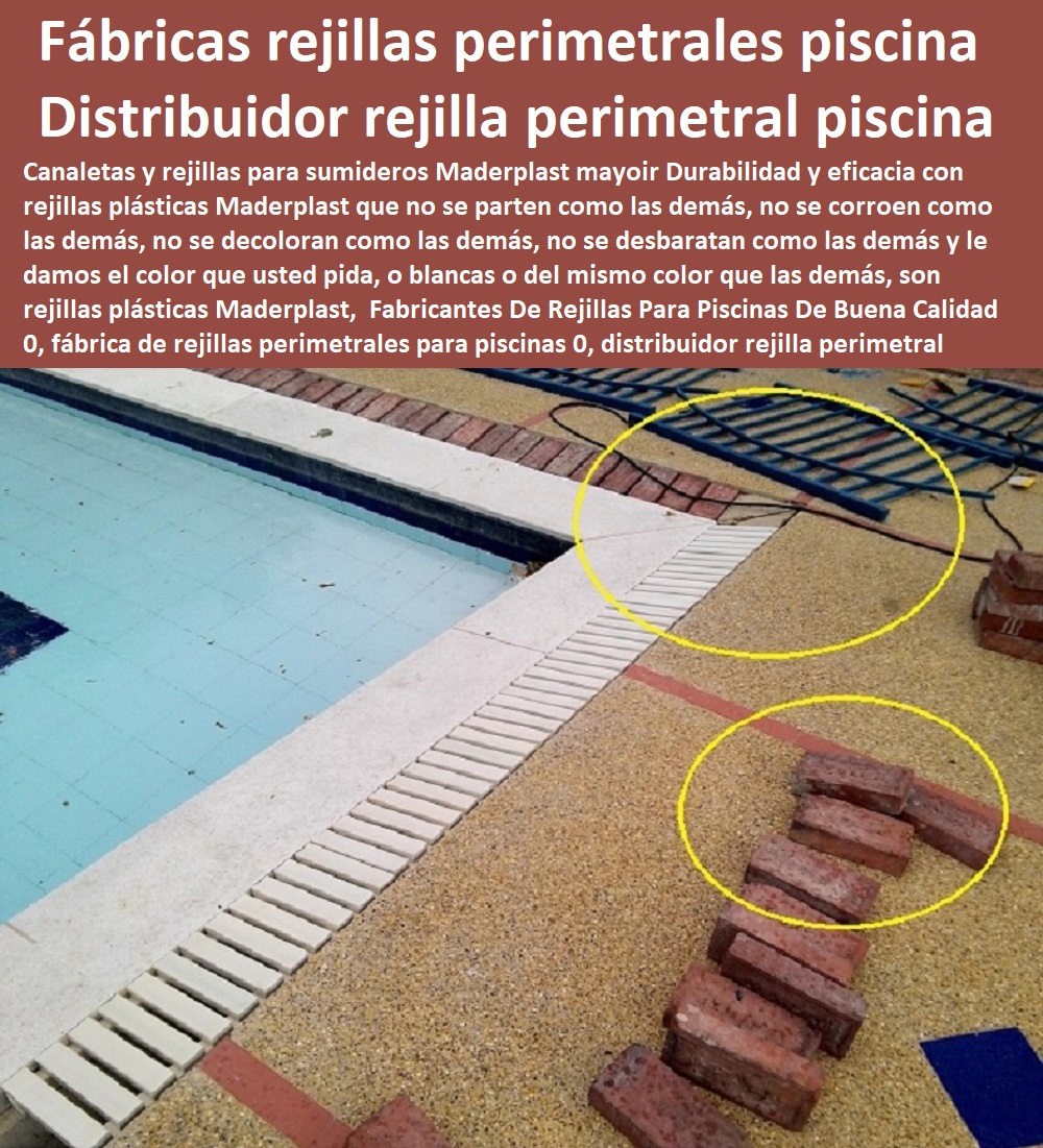 rejillas de piscinas