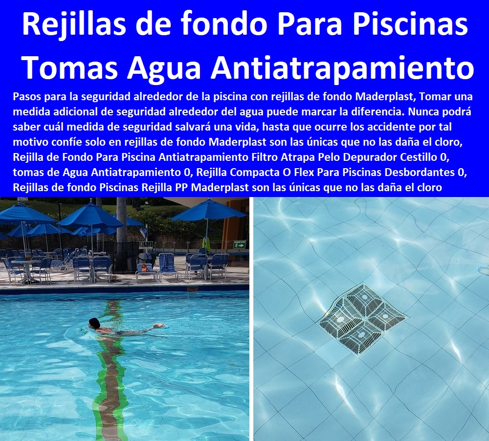 rejillas de piscinas