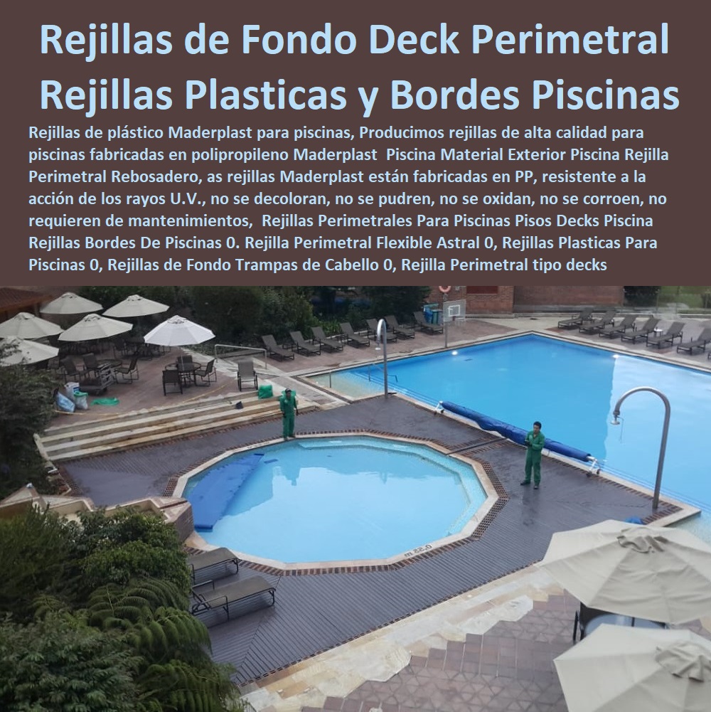 rejillas de piscinas