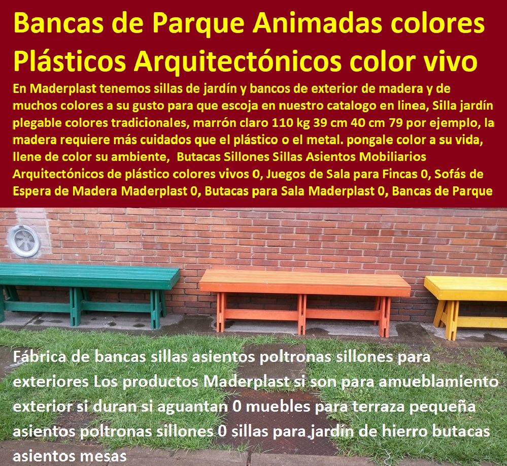 sillones butacas sillas para parques