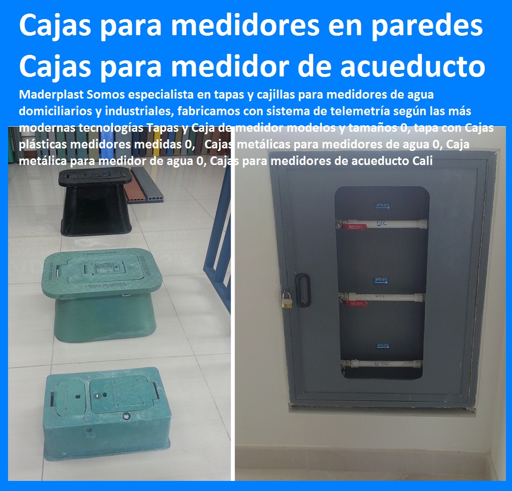 13 Tapa Cajillas Plasticas Medidor De Agua Gabinete De Pared