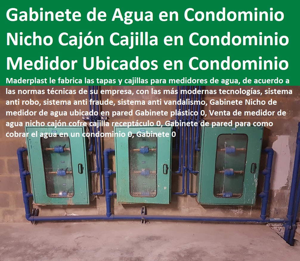 13 cajilla con tapa para medidores de