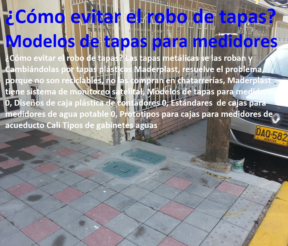 13 cajilla con tapa para medidores de
