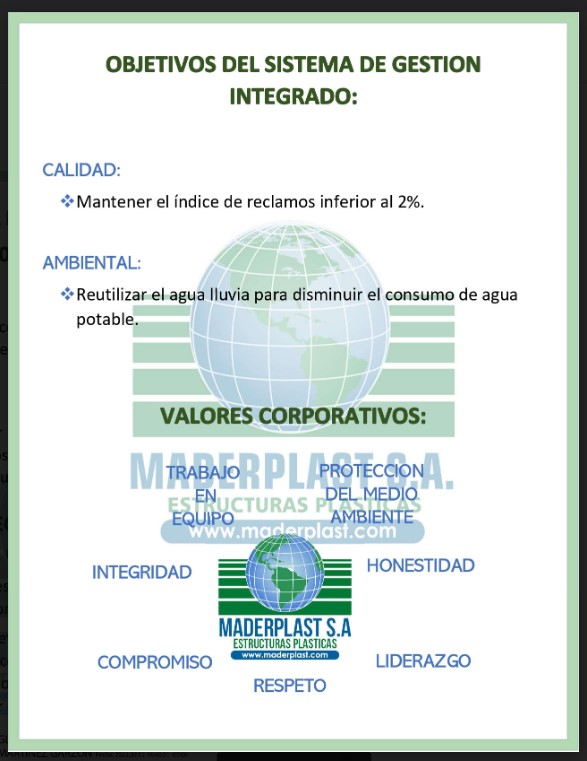 MISIÓN VISIÓN DE MADERPLAST PARA AÑO 2022 SEPTIEMBRE 2 0 0 MISIÓN VISIÓN DE MADERPLAST PARA AÑO 2022 SEPTIEMBRE 2 