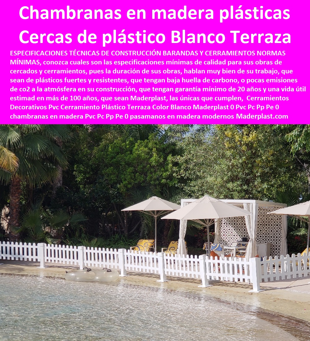 Cerramientos Decorativos Pvc Cerramiento Plástico Terraza Color Blanco Maderplast 0 Pvc Pc Pp Pe 0  Importador De Rejas De Madera Para Jardín 0 Valor Precio De Cercas Plásticas Para Jardín 0 Diseño Chambranas Para Balcones 0 Modelos Barandas 0 Catálogo Pasamanos 0  Fábrica De  Cercas 0 Proveedor De Cercados Perimetrales 0 Fabricante De Vallas 0 Contratista De Cerramiento Exterior 0 Carpintería De Cerramientos De Seguridad 0 Suministro De Cerramientos Para Piscinas 0 Instalación De Tipos De Barreras Perimetrales chambranas en madera Pvc Pc Pp Pe 0 pasamanos en madera modernos Pvc Pc Pp Pe 0 cercas de plástico Pvc Pc Pp Pe 0 cómo hacer un cierre de terraza 0 