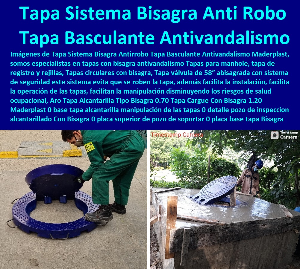 Aro Tapa Alcantarilla Tipo Bisagra 0.70 Tapa Cargue Con Bisagra 1.20 Maderplast 0 base tapa  Especialistas En Diseño, Fabricación, Suministros E Instalación De Tapas, Las Tapas De Redes Subterráneas, Las tapas de empresas de servicios públicos, tapas para acometidas de servicios públicos fabricamos tapas para gas y gasoductos, fabricamos tapas para alcantarillas y alcantarillados, fabricamos tapas para redes eléctricas y electrificadoras, alcantarilla manipulación de las tapas 0 detalle pozo de inspeccion alcantarillado Con Bisagra 0 placa superior de pozo de soportar 0 placa base tapa Bisagra 0 Aro Tapa Alcantarilla Tipo Bisagra 0.70 Tapa Cargue Con Bisagra 1.20 Maderplast 0 base tapa alcantarilla manipulación de las tapas 0 detalle pozo de inspeccion alcantarillado Con Bisagra 0 placa superior de pozo de soportar 0 placa base tapa Bisagra