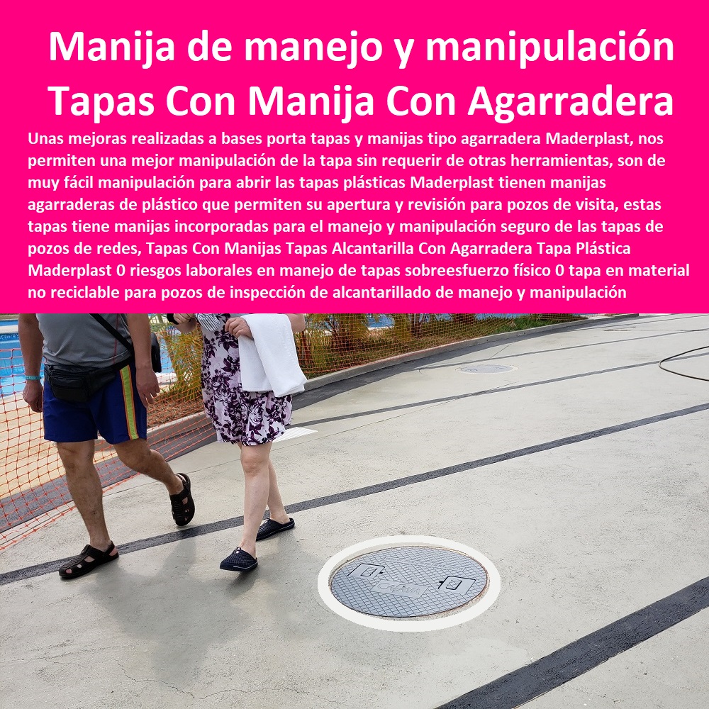 Tapas Con Manijas Tapas Alcantarilla Con Agarradera Tapa Plástica Maderplast 0 riesgos laborales en manejo de tapas sobre esfuerzo físico 0 Fábrica De Tapas Para Alcantarillas Maderplast, Especialistas En Tapas Para Acueductos Y Alcantarillados, Diseñamos Sus Tapas, Fabricamos Sus Tapas, Instalamos Sus Tapas, Suministramos Sus Tapas, Le Instalamos Sus Tapas, Hacemos Desde El Diseño De Tapas, Fabricación De Tapas, Suministro De Tapas, Instalación De Tapas, tapa en material no reciclable para pozos de inspección de alcantarillado foto de manejo y manipulación 0 Tapas Con Manijas Tapas Alcantarilla Con Agarradera Tapa Plástica Maderplast 0 riesgos laborales en manejo de tapas sobre esfuerzo físico 0 tapa en material no reciclable para pozos de inspección de alcantarillado foto de manejo y manipulación 0 