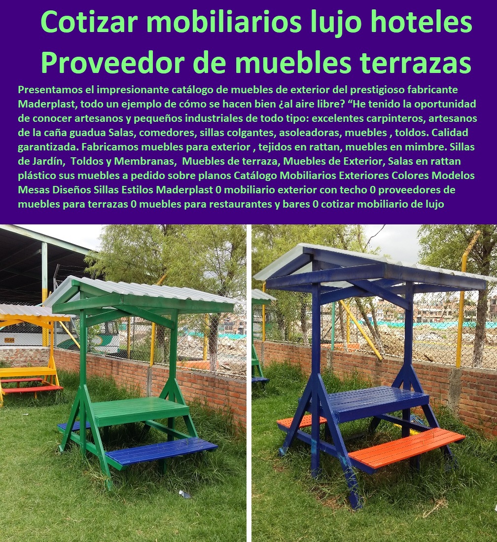 Catálogo Mobiliarios Exteriores Colores Modelos Mesas Diseños Sillas Estilos Maderplast 0 mobiliario exterior con techo 0 proveedores de muebles para terrazas 0 muebles para restaurantes y bares 0 cotizar mobiliario de lujo hoteles 0 sillas maderas 0 Catálogo Mobiliarios Exteriores Colores Modelos  COMPRAR VENDER FABRICANTE DISTRIBUIDOR SUMINISTRO CATÁLOGOS Y FOLLETOS DE Muebles De Exteriores 0 Mesa Con Parasol 0 Muebles De Jardín Y Exteriores 0 Juego De Mesa Con Parasol 0 Muebles Para Exteriores En Madera 0 Muebles Para Patio 0 Fabrica De Muebles Para Exterior En Bogotá 0 Muebles De Madera Para Exteriores 0 Silla Madera Teca 0 Teca Muebles Jardín Exteriores 0 Muebles De Madera Para El Jardín Mesas Diseños Sillas Estilos Maderplast 0 mobiliario exterior con techo 0 proveedores de muebles para terrazas 0 muebles para restaurantes y bares 0 cotizar mobiliario de lujo hoteles 0 sillas maderas