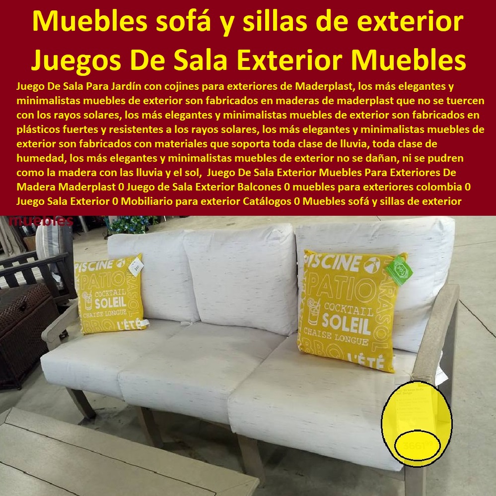 Juego De Sala COMPRAR VENDER FABRICANTE DISTRIBUIDOR SUMINISTRO CATÁLOGOS Y FOLLETOS DE Muebles Exteriores 0 Mobiliario Para Exterior 0 Muebles Para Terraza Y Exterior 0 Mesas Con Sombrilla Para Exterior 0 Muebles Para Exterior Y Terrazas 0 Muebles De Exteriores 0 Mesa Con Parasol 0 Muebles De Jardín Y Exteriores 0 Juego De Mesa Con Parasol 0 Muebles Para Exteriores En Madera 0 Muebles Para Patio  Exterior Muebles Para Exteriores De Madera Maderplast 0 Juego de Sala Exterior Balcones 0 muebles para exteriores Colombia 0 Juego Sala Exterior 0 Mobiliario para exterior Catálogos 0 Muebles sofá camas y sillas de exterior Muebles 00 Juego De Sala Exterior Muebles Para Exteriores De Madera Maderplast 0 Juego de Sala Exterior Balcones 0 muebles para exteriores Colombia 0 Juego Sala Exterior 0 Mobiliario para exterior Catálogos 0 Muebles sofá camas y sillas de exterior Muebles 00