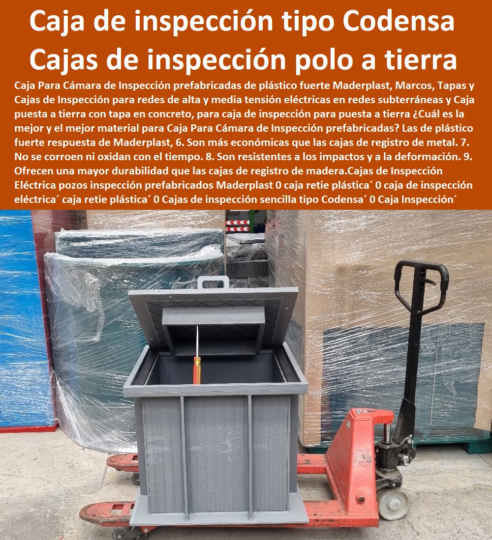 Cajas de Inspección Eléctrica pozos inspección prefabricados Maderplast 0 caja de inspección polo a tierra caja Retie plástica 0 caja de inspección eléctrica caja Retie plástica 0 Cajas de inspección sencilla tipo Codensa 0 Caja Inspección 0 Cajas de Inspección Eléctrica pozos inspección prefabricados Maderplast 0 caja de inspección polo a tierra caja Retie plástica 0 caja de inspección eléctrica caja Retie plástica 0  Fábrica  De Materiales Para Redes Eléctricas´ 0 Suministro E Instalación´ Proveedor Distribuidor´ Tapas Para Cajas De Redes Eléctricas´ 0 Tapas De Cajas De Acometidas Eléctricas´ 0 Tapas De Redes Eléctricas Alta Y Media Tensión´ 0 Pasos Para Pozos De Inspección Eléctricos´ 0 Pasos Step De Pozos Eléctricos´ 0 Escaleras De Pozos De Inspección Eléctrica´ 0 Cerramientos Antichispa´ 0 Cerramientos Antiestático´ Cajas de inspección sencilla tipo Codensa 0 Caja Inspección 0 