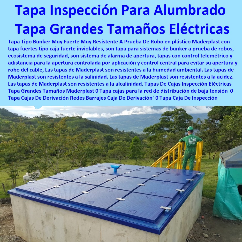 Tapas De Cajas Inspección Eléctricas Tapa Grandes Tamaños Maderplast 0 Tapa cajas para la red de distribución de baja tensión empalme 0 Tapa Cajas De Derivación Redes Barrajes Caja De Derivación 0 Tapa Caja Inspección Alumbrado Público 0 Tapas De Cajas Inspección Eléctricas Tapa Grandes Tamaños Maderplast 0 Tapa cajas para la red de distribución de baja tensión empalme´ 0 Fábrica  De Materiales Para Redes Eléctricas´ 0 Suministro E Instalación´ Proveedor Distribuidor´ Tapas Para Cajas De Redes Eléctricas´ 0  Plaquetas De Señalización Canalizaciones Eléctricas 0 Gabinetes De Exteriores 0 Gabinetes Para Tableros Eléctricos 0 Separadores Distanciadores De Cables Del Alta Y Media Tensión 0 Escaleras Aislantes Eléctricas 0 Crucetas De Postes Redes De Alta Y Media Tensión 0 Insonorización De Turbinas Y Plantas Generadoras De Electricidad 0 Charnela Compuerta De 0 Tapas Para Pozos De Inspección  Tapa Cajas De Derivación Redes Barrajes Caja De Derivación´ 0 Tapa Caja Inspección Alumbrado Público´