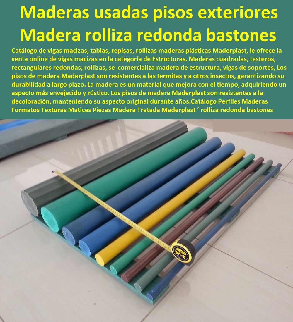 Catálogo Perfiles Maderas Formatos Texturas Matices Piezas Madera Tratada Maderplast rolliza redonda bastones madera resistente a la intemperie 0 Pisos Deck en WPC fabricantes directos 0 maderas más usadas en pisos de exterior son anchico Catálogo Perfiles Maderas Formatos Texturas Matices Piezas Madera Tratada Maderplast ´  PISOS MADERA PLÁSTICA MADERPLAST 0 FÁBRICA PROVEEDOR SUMINISTRO E INSTALACION PISO DECK LISTÓN MADERA 0 PISO DE MADERA PLÁSTICA 0 proveedores de pisos de madera plástica Maderplast 0 Resistencia a la intemperie: La tarima soportará condiciones climáticas extremas sin sufrir daños. ´ - 0 El mejor precio por metro cuadrado m2 Maderplast 0 Económicos: Tienen un precio competitivo en comparación con otros materiales similares. ´ - 0 Nuevos diseños suelos de madera Maderplast 0 Apto para todas las edades: Proporciona seguridad para personas de todas las edades, incluyendo niños y adultos mayores. ´ - 0 fábrica de pisos y suelos tipo deck Maderplast 0 Pisos de garantía ́ - 0 pisos anti humedad de plástico Maderplast 0 Resistencia a la abrasión: Soportan el tráfico constante sin desgastarse fácilmente. ´ - 0 Pisos Flexibles Suelos Cubiertos Con Maderplast 0  Comodidad: Proporciona una superficie cómoda para caminar incluso descalzo. ´ - rolliza redonda bastones madera resistente a la intemperie ´ 0 Pisos Deck en WPC  fabricantes directos ´ 0 maderas más usadas en pisos de exterior son anchico