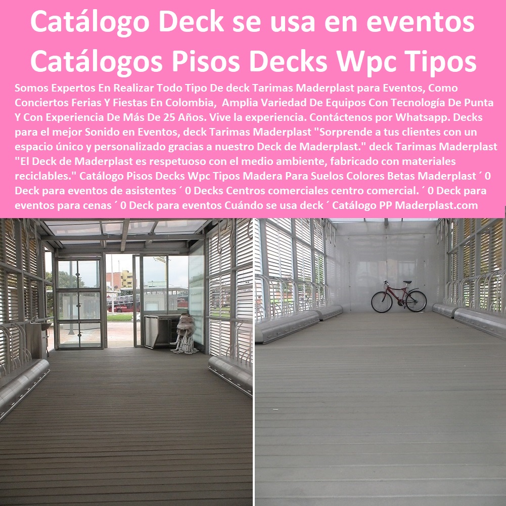 Catálogo Pisos Decks Wpc Tipos Madera Para Suelos Colores Betas Maderplast 0 Deck para eventos de asistentes 0 Decks Centros comerciales centro comercial. 0 Deck para eventos para cenas 0  PISOS MADERA PLÁSTICA MADERPLAST 0 FÁBRICA PROVEEDOR SUMINISTRO E INSTALACION PISO DECK LISTÓN MADERA 0 PISO DE MADERA PLÁSTICA 0  Los más baratos bordes de piscinas de madera Maderplast 0 Resistencia al deslizamiento: Evitan resbalones y caídas, especialmente en áreas con alta humedad. ´ - 0 promoción precios bajos pisos Maderplast 0 Fácil reparación: En caso de daños, se pueden reemplazar fácilmente las piezas afectadas. ´ - 0 Fabricante de cubiertas suelos pisos Maderplast 0 Resistencia a la humedad: No se deforman ni se hinchan en contacto con el agua. ´ - 0 Pisos Atérmicos Para Piscinas Suelos Cubiertos Con Maderplast 0  Pisos de colores variados ́ - 0 Los Mejores Pisos Del Mundo Son Maderplast 0  Antideslizante: Proporcionan una superficie segura para caminar, incluso cuando están mojados. ´ - 0 Nuevos diseños suelos de madera Maderplast 0 Resistencia a la abrasión: No se desgasta fácilmente debido al uso constante. ´ - Deck para eventos Cuándo se usa deck Catálogo PP Catálogo Pisos Decks Wpc Tipos Madera Para Suelos Colores Betas Maderplast ´ 0 Deck para eventos de asistentes ´ 0 Decks Centros comerciales centro comercial. ´ 0 Deck para eventos para cenas ´ 0 Deck para eventos Cuándo se usa deck ´ Catálogo PP