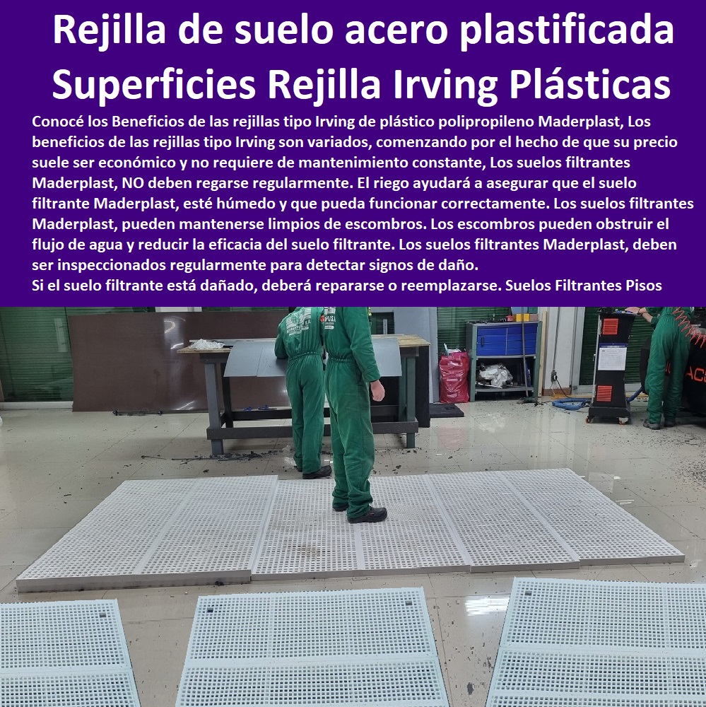 Suelos Filtrantes Pisos Superficies Rejilla Irving Plásticas Inoxidables  PISOS INDUSTRIALES MADERPLAST 0 Rejillas Industriales Maderplast 0 Suelos Industriales Maderplast 0 Cubiertas Industriales Maderplast 0 Construcción Pisos Industriales 0 Pisos industriales y comerciales 0 Sistemas de pisos poliméricos 0 Productos de Revestimiento para Pisos Industriales 0 Suelos industriales plásticos polipropileno 0 Pavimentos Industriales 0 Pisos de concreto 0 Pisos de poliuretano 0 Pisos epóxicos 0 Pisos conductivos 0 Pisos para fabricas y bodegas 0 piso Antiestático 0 Pisos industriales y comerciales 0 pisos industriales antideslizante 0 Diseño y Construcción de Pisos Industriales 0 Maderplast 0 Rejillas metálicas tipo T plásticas inoxidables 0 Rejilla de acero electroforjadas plastificadas inoxidables 0 rejilla irving is 05 especificaciones pdf rejilla Suelos Filtrantes Pisos Superficies Rejilla Irving Plásticas Inoxidables Maderplast 0 Rejillas metálicas tipo T plásticas inoxidables 0 Rejilla de acero electroforjadas plastificadas inoxidables 0 rejilla irving is-05 especificaciones pdf rejilla