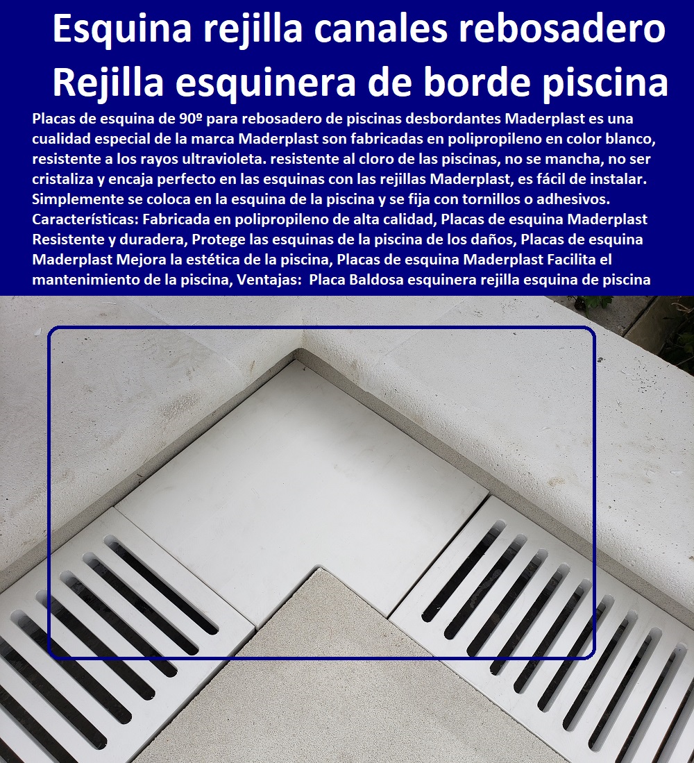 Placa Baldosa esquinera rejilla esquina de piscina rejillas curvas circulares Maderplast 0  FÁBRICA DISTRIBUIDOR COMPRAR VENTA SUMINISTRO E INSTALACION REJILLAS INDUSTRIALES 0 REJILLAS PLÁSTICAS FUERTES 0 CANALETAS CON REJILLAS PEATONALES 0 Rejillas de acero inoxidable para desagües 0 Rejillas de plástico para patios 0 Garantía 0 Patio 0 Cárcamos para terrazas 0 rejillas, cárcamos y canales de desagüe 0 Canaletas para desagües 0 Canaletas para pisos 0 Tipos De Rejillas 0 Rejillas De Ventilación 0 Rejillas para desagües 0 Canaletas para drenaje de aguas pluviales 0 E-commerce 0 Aguas residuales 0 Canaletas para jardines 0 Rejillas para patios 0 Rejillas Decorativas 0 Rejillas de drenaje para aguas pluviales 0 Web 0 "elementos de drenaje y saneamiento" 0 Rejillas para pisos 0 Cárcamos de alta capacidad para aguas pluviales 0 Pavimentos 0 Enrejado plástico inoxidable 0 Cárcamos prefabricados para aguas residuales de acero galvanizado 0 Canaletas de aluminio para terrazas con protección antideslizante 0 Calles 0 Venta en línea 0 Reembolso 0 Oferta 0 Rejillas para terrazas 0 "Rejillas Plásticas Para Cocina" 0 Rejillas de plástico para patios Rejillas esquinera de borde  de piscina 0 Placas blancas de esquinas para rejillas Fabricadas 0 Esquina rejilla canal rebosadero 0 rejillas curvas Rejillas 0 Placa Baldosa esquinera rejilla esquina de piscina rejillas curvas circulares Maderplast 0 Rejillas esquinera de borde de piscina 0 Placas blancas de esquinas para rejillas Fabricadas 0 Esquina rejilla canal rebosadero 0 rejillas curvas Rejillas 0