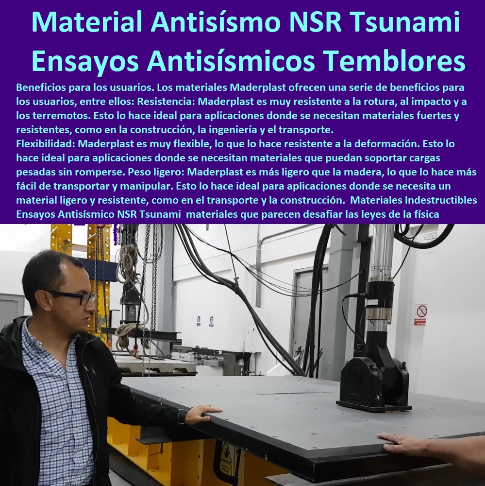 Materiales Indestructibles Ensayos Antisísmico NSR Tsunami Temblores Maderplast 0 materiales que parecen desafiar las leyes de la física Antisísmico NSR Tsunami 0 materiales muy duros de la Tierra Antisísmico NSR terremoto Tsunami materiales 0 Materiales Indestructibles Ensayos Antisísmico NSR Tsunami Temblores Maderplast 0 materiales que parecen desafiar las leyes de la física Antisísmico NSR Tsunami 0 materiales muy duros de la Tierra Antisísmico NSR terremoto Tsunami materiales 0 MATERIALES MADERPLAST CON SUS FICHAS TECNICAS CARACTERISTICAS Y El Mejor Plástico Polipropileno A Las Roturas  0  Ensayos No destructivos 0 Laboratorio de Materiales Poliméricos Plástico Maderplast  0 Propiedades De Los Materiales Maderplast, Pruebas Maderplast De Campo 0 Fichas Técnicas Maderplast 0 Pruebas De Laboratorio  0  Propiedades Ataque Químico Del Polipropileno 0 Módulo De Elasticidad 0 Flexión Y Memoria Plástica Maderplast 0 Plásticos De Ingeniería Pruebas Y Ensayo Propiedades 0 Este Polímero Maderplast Tiene Mejores Propiedades Mecánicas 0 Módulo De Elasticidad Del Polipropileno  0  0 Ensayos de compresión de plásticos estructurales 0 el plástico es conductor o aislante del calor 0 Máquina de corte para cortar láminas de 0 excelentes propiedades resistencia al impacto 0 Resultados de la prueba de resistencia balística sobre planchas  0 ¿Qué es la prueba de abrasión? 0 propiedades mecánicas de los plásticos pdf 0 