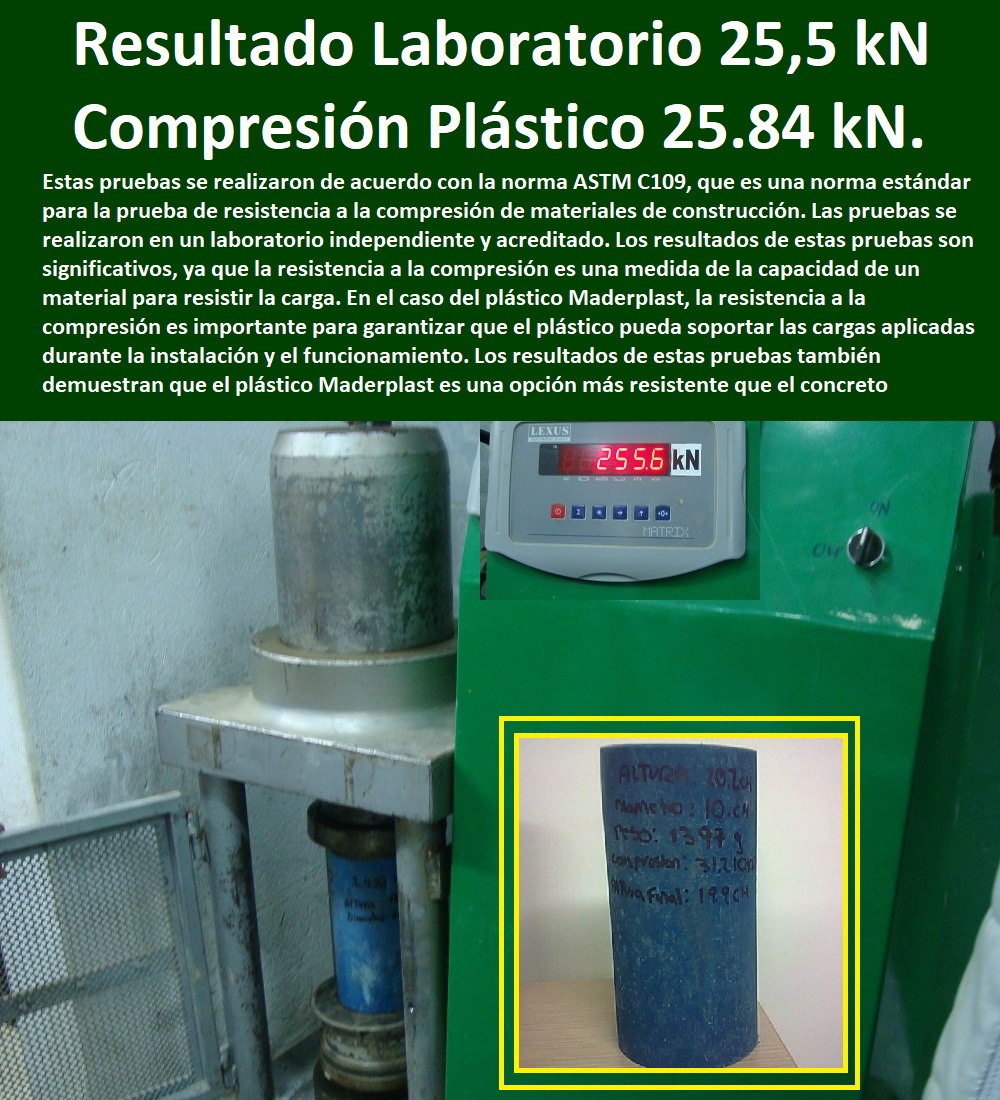 Prueba Compresión  MATERIALES MADERPLAST CON SUS FICHAS TECNICAS CARACTERISTICAS Y Pruebas Y Ensayos De Laboratorio 0 Mejores Materiales Maderplast 0 Cuál Es El Mejor Material 0 Nuevos Materiales De Construcción 0 Material Resistente Al Fuego 0 plástico resistente a altas temperaturas 0 Cuál es el mejor aislante térmico Placas de yeso laminado (PYL) 0 0 0 Pruebas de tensión en polímeros 0 libros sobre plásticos pdf 0 pruebas de fricción, desgaste y resistencia al desgaste 0 astm f 1306 0 prueba punzón en plástico Maderplast 0 Alternativas 0 resistentes a la corrosión Acero Plástico Maderplast 0 Resistencia a la Penetración 0 0 0 Placas balísticas de protección antibala se pueden importar 0 plástico compuesto más fuerte que el acero 0 Pruebas destructivas de los materiales flexión 0 Descubren por casualidad el CrÓNi 0 Comparación Del Desgaste Por Abrasión en El plástico 0 0 0 De Resistencias Maderplast 0 Las Pruebas De Laboratorio De Los Materiales Nuevos 0 Plástico 258.4 kN. Ensayos De Plásticos 29.230 psi Maderplast 0 Pruebas de compresión de tramo corto Plástico Resultados Laboratorio 0 Resistencia A Compresión Concreto Plástico Resultado Laboratorio 0 Prueba Compresión PP 0 Prueba Compresión Plástico 258.4 kN. Ensayos De Plásticos 29.230 psi Maderplast 0 Pruebas de compresión de tramo corto Plástico Resultados Laboratorio 0 Resistencia A Compresión Concreto Plástico Resultado Laboratorio 0 Prueba Compresión PP