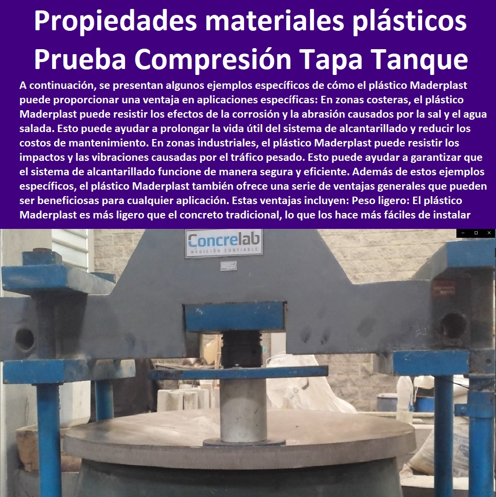 Prueba Compresión Tapas Tanque Ensayo Carga Dinámica Tapa Caja Maderplast 0 Análisis de ensayo de compresión  MATERIALES MADERPLAST CON SUS FICHAS TECNICAS CARACTERISTICAS Y Materiales Inoxidables 0 Materiales Anticorrosivos 0 Materiales Para Blindajes 0 Materiales De Alto Impacto 0 Material Impermeable  0  esfuerzo puntual plástico Maderplast 0 Resistencia a la Penetración de punzonamiento 0 Materiales de Resistencia Balística 0 el mejor blindaje Maderplast 0 El acero inoxidable 0 acero plástico Maderplast 0 Prueba de resistencia a la corrosión de metales y Maderplast 0 Aplicación de pruebas de aislamiento plástico Maderplast  0  laboratorio resistencia de materiales Plásticos y compresión, 0 Fichas Técnicas De Laboratorio Pruebas Balísticas Todos 0 prueba de flexión en polímeros 0 como saber si es acero quirúrgico o fantasía 0 polipropileno es plástico 0 el mejor plástico Maderplast 0 Prueba de resistencia a la compresión del concreto plástico  0  Características Cualidades Maderplast 0 Ensayo 0 Plásticos Maderplast 0 Laboratorio De Materiales Poliméricos Ensayos Por Medio De 0 a material elastómero 0 Cuál es la finalidad de un ensayo de compresión tapas 0 Propiedades mecánicas plásticos Carga Dinámica 0 Prueba Compresión Tapas Tanque Ensayo Carga Dinámica Tapa Caja Maderplast 0 Análisis de ensayo de compresión a material elastómero 0 Cuál es la finalidad de un ensayo de compresión tapas 0 Propiedades mecánicas plásticos Carga Dinámica 0