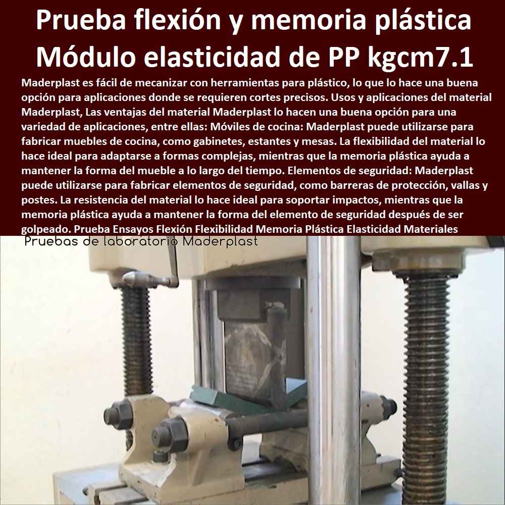 Prueba Ensayos Flexión Flexibilidad Memoria Plástica Elasticidad Materiales Maderplast 0 memoria plástica flexión 0 módulo de elasticidad  MATERIALES MADERPLAST CON SUS FICHAS TECNICAS CARACTERISTICAS Y Pruebas Y Ensayos De Laboratorio 0 Mejores Materiales Maderplast 0 Cuál Es El Mejor Material 0 Nuevos Materiales De Construcción 0 Material Resistente Al Fuego 0 plástico resistente a altas temperaturas 0 Cuál es el mejor aislante térmico Placas de yeso laminado (PYL) 0 0 0 Pruebas de tensión en polímeros 0 libros sobre plásticos pdf 0 pruebas de fricción, desgaste y resistencia al desgaste 0 astm f 1306 0 prueba punzón en plástico Maderplast 0 Alternativas 0 resistentes a la corrosión Acero Plástico Maderplast 0 Resistencia a la Penetración 0 0 0 Placas balísticas de protección antibala se pueden importar 0 plástico compuesto más fuerte que el acero 0 Pruebas destructivas de los materiales flexión 0 Descubren por casualidad el CrÓNi 0 Comparación Del Desgaste Por Abrasión en El plástico 0 0 0 De Resistencias Maderplast 0 Las Pruebas De Laboratorio De Los Materiales Nuevos 0 del pvc kgcm2 0 resistencia a la flexión fórmula 0 flexión y memoria plástica 0 Ensayos de Flexión 0 Prueba Ensayos Flexión Flexibilidad Memoria Plástica Elasticidad Materiales Maderplast 0 memoria plástica flexión 0 módulo de elasticidad del pvc kgcm2 0 resistencia a la flexión fórmula 0 flexión y memoria plástica 0 Ensayos de Flexión