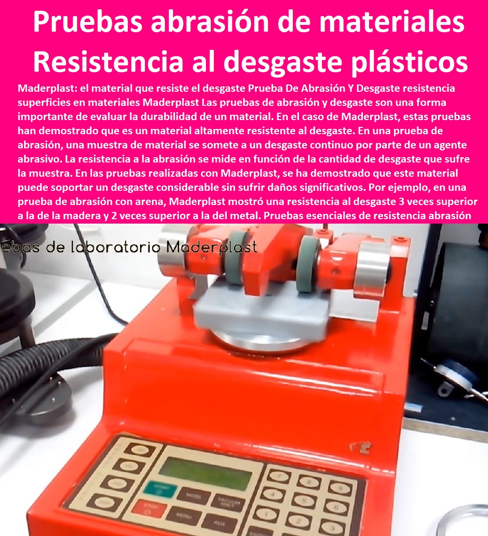 Pruebas y análisis de fricción desgaste y abrasión de materiales plásticos Maderplast 0 resistencia al desgaste de materiales plásticos 0  MATERIALES MADERPLAST CON SUS FICHAS TECNICAS CARACTERISTICAS Y El ensayos destructivos y no destructivos pdf 0 Coeficiente de fricción mediante pruebas superficies plásticas 0 polipropileno ventajas y desventajas 0 resistencia del plástico 0 prueba punzón en plástico Maderplast 0 Crean el primer material indestructible 0 los 7 tipos de plásticos y sus características 0 resistencia al esfuerzo cortante material plástico 0 materiales más duros que existen en el mundo 0 Pruebas Balísticas De Materiales además de otras pruebas 0 Resistencia De Materiales Fricción del suelo plástico 0 Pruebas de seguridad química y de materiales 0 Placas blindaje arquitectónico fabricantes 0 Proceso de punzonado punzonamiento los valores 0 materiales resistentes ejemplos 0 ensayo de impacto 0 materiales anti deslizantes Maderplast 0 resistencia química de los materiales 0 Metales 0 resistentes a la corrosión Acero Plástico Maderplast 0 plásticos aislantes ejemplos. 0 resistencia a la abrasión como midir 0 Prueba abrasión de materiales poliméricos ASTM F732 plásticos 0 Pruebas y análisis de fricción desgaste y abrasión de materiales plásticos Maderplast 0 resistencia al desgaste de materiales plásticos 0 resistencia a la abrasión como midir 0 Prueba abrasión de materiales poliméricos ASTM F732 plásticos 0