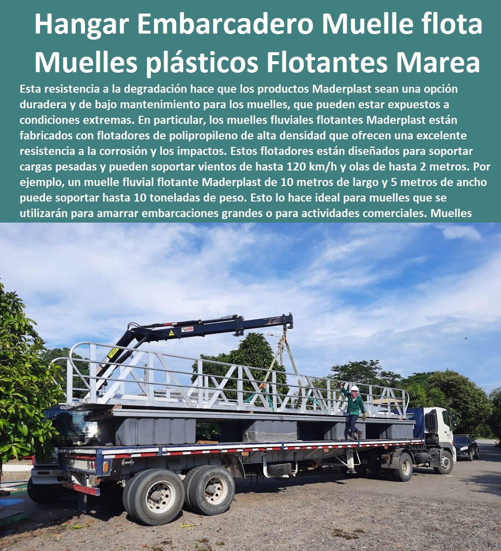 Muelle Partes EMBARCADEROS FLOTANTES MUELLES MARINOS MADERPLAST fábrica de materiales ...