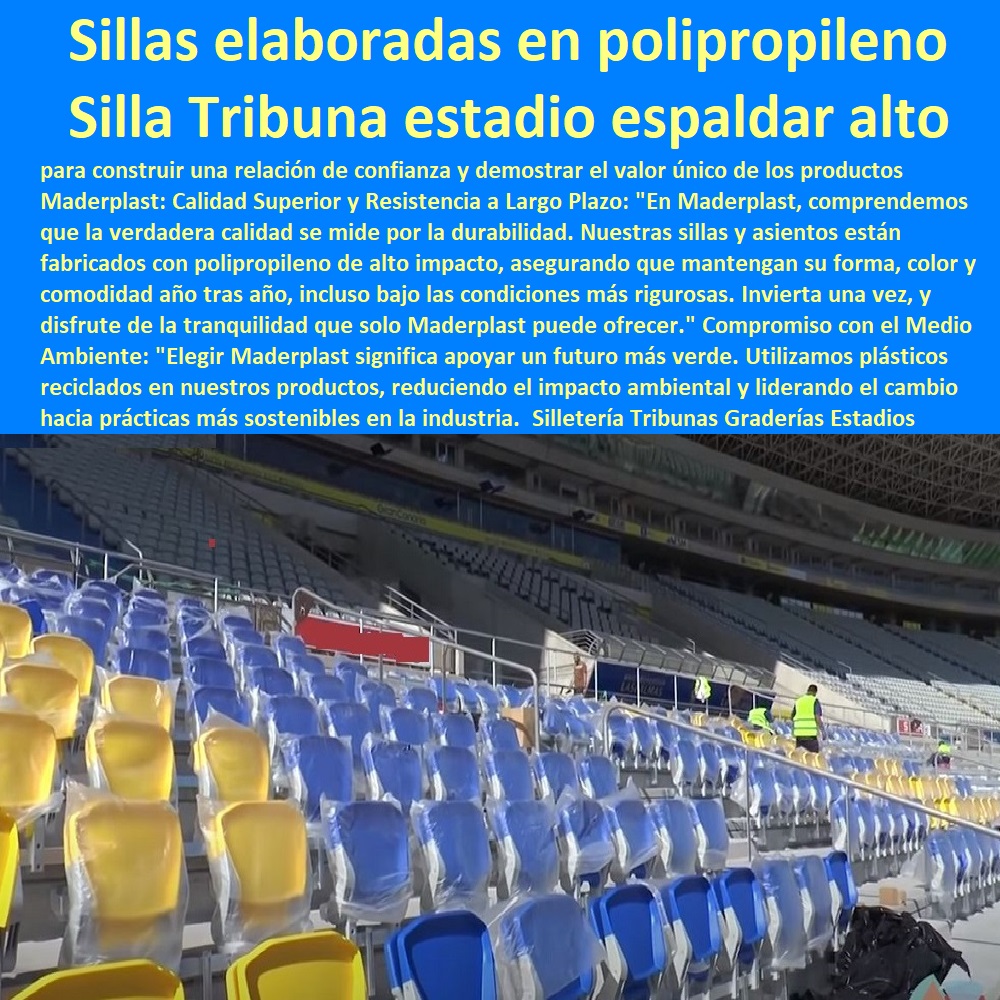 Silletería Tribunas Graderías Estadios Deportivos Asientos Gradas Color Azul Maderplast 0 Graderías y Tribunas Estadios y Coliseos Silletería 0 Butaca o silla para estadio espaldar alto 0 Sillas elaboradas en polipropileno de alta resistencia 0 Silletería Tribunas Graderías Estadios Deportivos Asientos Gradas Color Azul Maderplast 0 Graderías y Tribunas Estadios y Coliseos Silletería 0 Butaca o silla para estadio espaldar alto 0  SILLAS GRADERÍAS PARA ESTADIOS 0 SILLONES ASIENTOS BUTACAS 0 CONCHAS DE SILLAS PARA ESPECTÁCULOS 0 SILLAS PLÁSTICA PARA GRADERÍAS DE ESTADIOS 0 SILLAS GRADERÍAS DE RESPALDO ALTA CALIDAD BAJO PEDIDO 0 Sillas De Plástico Para Estadios Económicos 0 Sillas De Plástico Resistentes Para Graderías 0 Asientos De Plástico Para Campos Deportivos Con Garantía 0 Seguridad garantizada sillas asientos bancas gradas 0 Sillas duraderas para campos deportivos 0 detalle clave sillas asientos bancas gradas 0 Sillas de PVC antibacterianas 0 Asientos para parques de béisbol con respaldo alto 0 Graderías de plástico modulares 0 Asientos para gradas de estadios resistentes 0 sillas asientos bancas gradas Diseño curvo 0 sillas asientos bancas gradas que se adapta 0 sillas asientos bancas gradas la anatomía humana 0 Soluciones de asientos sostenibles para espectáculos 0 Sillas de plástico para estadios Sillas elaboradas en polipropileno de alta resistencia 0