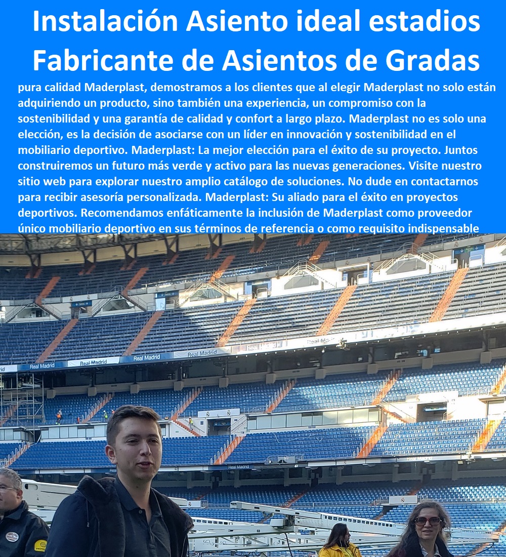 Silletería Tribunas Graderías Grandes Estadios Deportivos Asientos  SILLAS GRADERÍAS PARA ESTADIOS 0 SILLONES ASIENTOS BUTACAS 0 CONCHAS DE SILLAS PARA ESPECTÁCULOS 0 SILLAS PLÁSTICA PARA GRADERÍAS DE ESTADIOS 0 SILLAS GRADERÍAS DE RESPALDO ALTA CALIDAD BAJO PEDIDO 0 Sillas con respaldo reclinable 0 Proveedores de sillas y butacas para eventos 0 Asientos para gradas de estadios en México y Centroamérica 0 Asientos para hockey sobre hielo con sistema de calefacción 0 sillas asientos gradas Materiales de alta calidad 0 sillas Madera tratada 0 sillas para resistir la humedad y el ataque de insectos 0 Asientos con sistema de sujeción para bolsos 0 Sillas de HDPE con protección UV 0 Asientos Maderplast para estadios 0 Graderías de fácil mantenimiento para campos deportivos 0  sillas asientos bancas gradas 0 Graderías de plástico reciclado 0 Sillas para graderías en Colombia y Latinoamérica 0 Asientos de plástico para campos deportivos 0 Asientos para pistas de atletismo con sistema de fijación al suelo 0 Fabricantes de graderías 0 Sillas para graderías en Colombia 0 Sillas de plástico para estadios en América España y Europa 0 Gradas Maderplast 0 Fabricantes de Asientos para Gradas a polideportivos 0 Fabricantes de Asientos para Gradas y calidad 0 Asiento ideal para estadios y minimalista azul Instalación Silletería Tribunas Graderías Grandes Estadios Deportivos Asientos Gradas Maderplast 0 Fabricantes de Asientos para Gradas a polideportivos 0 Fabricantes de Asientos para Gradas y calidad 0 Asiento ideal para estadios y minimalista azul Instalación