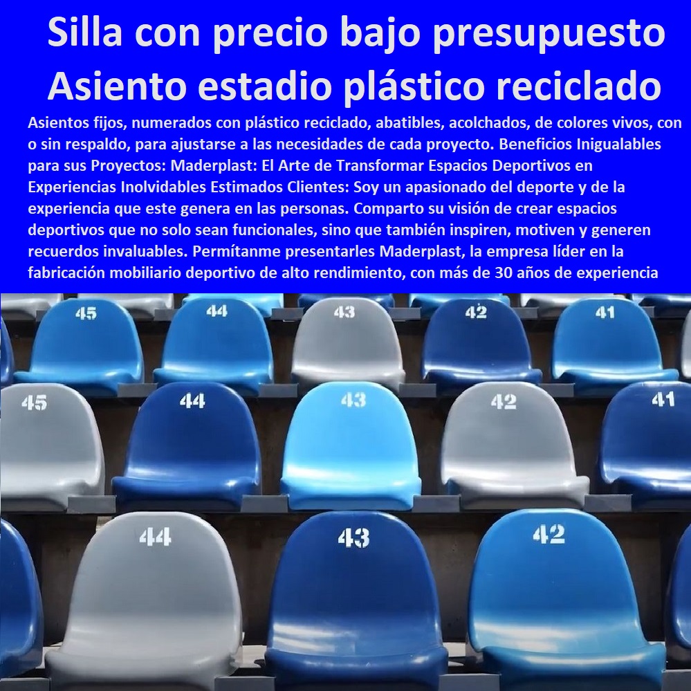 Silletería Tribunas y Graderías Estadios Deportivos Asiento Gradas Azules Maderplast 0 Instalación Asientos estadios con plástico reciclado 0 Asientos Vip Estadios 0 sillas para estadio 0 sillas con precio bajo presupuesto 0 Butaca o silla sola Silletería Tribunas y Graderías Estadios Deportivos Asiento  SILLAS GRADERÍAS PARA ESTADIOS 0 SILLONES ASIENTOS BUTACAS 0 CONCHAS DE SILLAS PARA ESPECTÁCULOS 0 SILLAS PLÁSTICA PARA GRADERÍAS DE ESTADIOS 0 SILLAS GRADERÍAS DE RESPALDO ALTA CALIDAD BAJO PEDIDO 0 Sillas De Plástico Para Estadios Económicos 0 Sillas De Plástico Resistentes Para Graderías 0 Asientos De Plástico Para Campos Deportivos Con Garantía 0 Seguridad garantizada sillas asientos bancas gradas 0 Sillas duraderas para campos deportivos 0 detalle clave sillas asientos bancas gradas 0 Sillas de PVC antibacterianas 0 Asientos para parques de béisbol con respaldo alto 0 Graderías de plástico modulares 0 Asientos para gradas de estadios resistentes 0 sillas asientos bancas gradas Diseño curvo 0 sillas asientos bancas gradas que se adapta 0 sillas asientos bancas gradas la anatomía humana 0 Soluciones de asientos sostenibles para espectáculos 0 Sillas de plástico para estadios Gradas Azules Maderplast 0 Instalación Asientos estadios con plástico reciclado 0 Asientos Vip Estadios 0 sillas para estadio 0 sillas con precio bajo presupuesto 0 Butaca o silla sola