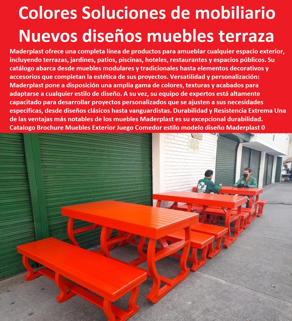 Catalogo Brochure Muebles Exterior Juego Comedor estilo modelo diseño Maderplast 0 colores Soluciones de mobiliario  Muebles Para Exteriores 0 Muebles De Restaurantes 0 Amoblamiento De Hoteles 0  Comedor Para Negocio 0 Juego Mesas de exterior 0 Muebles Campestres De Exterior 0 Mobiliario Clubes 0  Amoblamiento Campestre Para Exteriores 0 Mobiliario madera 0 Muebles campestres para casas de campo 0 Muebles madera campestre anti humedad 0 Madera para muebles de exterior 0 Sillones madera jardín 0 Muebles campestres innovadores para espacios abiertos 0 Muebles de madera de diseño 0 Mobiliario de madera para restaurantes 0 Muebles madera natural 0 Muebles rústicos exterior 0 Muebles madera durable 0 Catálogo de Muebles de Madera Para Descargar 0, Muebles de Terraza 0 muebles de exterior, muebles de jardín, muebles campestres, muebles rústicos, terraza, patio, jardín, camping, picnic, al aire libre, mesas de exterior, sillas de exterior, bancos de exterior, Mobiliario campestre personalizado exterior 0 muebles de Exteriores 0 Muebles Para Exterior Madera 0 Sillas madera exteriores 0 Muebles madera alta calidad 0 Muebles madera premium 0 Muebles madera ecológica 0 Conjuntos comedor exterior madera 0 exterior para ambientes costeros 0 Nuevos diseños de muebles para terraza 0 Muebles exterior para climas húmedos Conjunto mueble 00 Catalogo Brochure Muebles Exterior Juego Comedor estilo modelo diseño Maderplast 0 colores Soluciones de mobiliario exterior para ambientes costeros 0 Nuevos diseños de muebles para terraza 0 Muebles exterior para climas húmedos Conjunto mueble 00