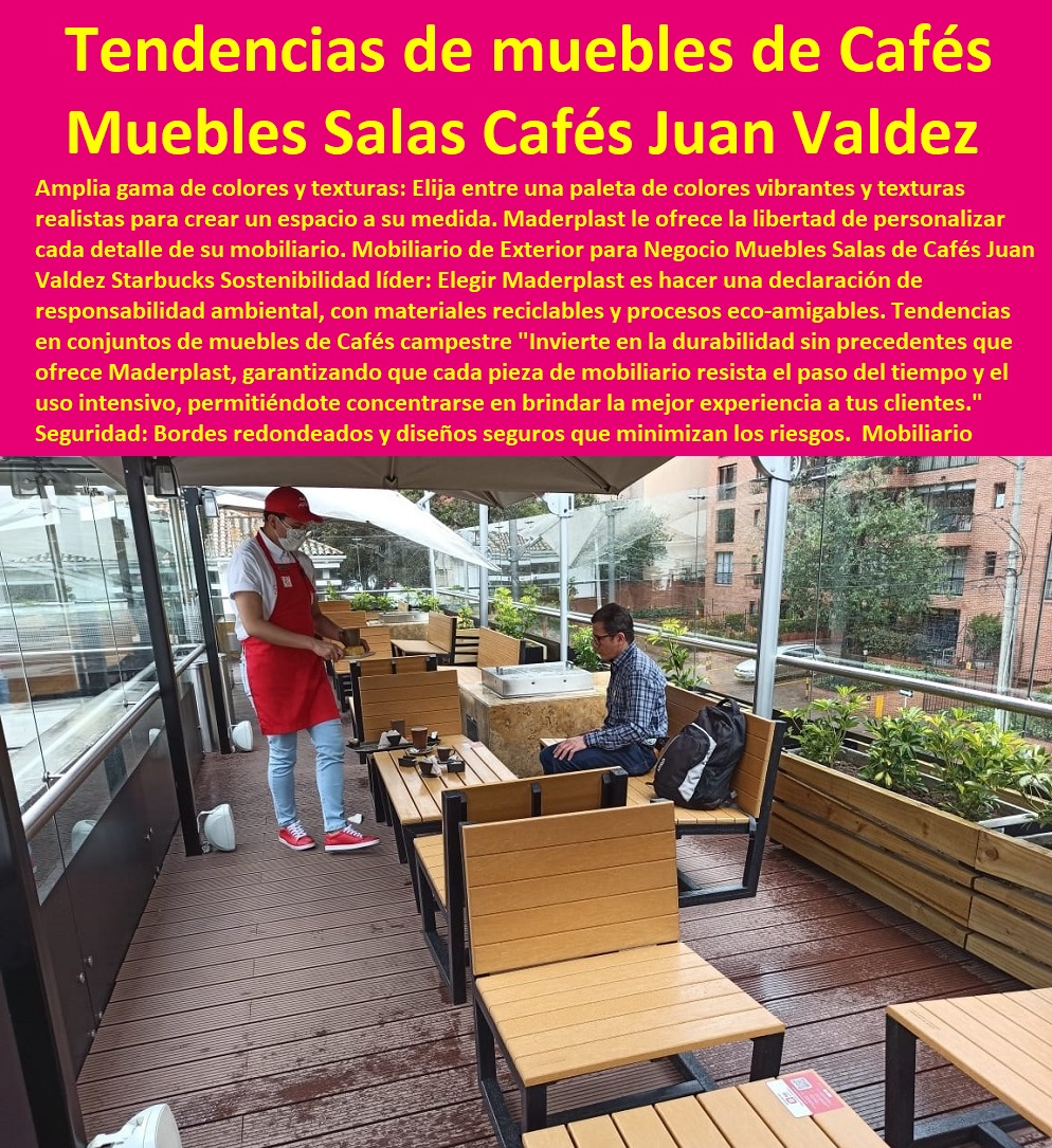 Mobiliario de Exterior para Negocio Muebles Salas de Cafés Juan Valdez Maderplast 0 Starbucks 0 Soluciones de mobiliario exterior de Cafés 0  Muebles Para Exteriores 0 Muebles De Restaurantes 0 Amoblamiento De Hoteles 0  Comedor Para Negocio 0 Juego Mesas de exterior 0 Muebles Campestres De Exterior 0 Mobiliario Clubes 0  Amoblamiento Campestre Para Exteriores 0 Mobiliario madera 0 Muebles de teca para exterior 0 Conjunto de sillones campestres para exteriores 0 Sets de comedor campestre al aire libre 0 Muebles madera natural 0 Madera resistente UV 0 Bancos madera estilo campestre 0 Mesas rústicas campestres para jardín 0 Muebles campestres rústicos exteriores 0 Muebles de madera para hostelería 0 Muebles campestres para espacios de ocio 0 Sillones madera terraza  0  Mobiliario de jardín con toque campestre 0 Muebles campestres para cenar al aire libre 0 Muebles de madera para jardín 0 Mobiliario de madera para piscinas 0 Muebles madera personalizados exterior 0 Madera resistente al clima 0 Muebles campestres para áreas de piscina 0 Muebles campestres para relajarse al aire libre 0 Muebles madera durable 0 Muebles exterior campestre personalizados 0 Madera de cedro para exterior 0 Decoración campestre con muebles exteriores Tendencias conjuntos de muebles de Cafés campestre Café Muebles de terraza de estilo campestre de Cafés 0 Mobiliario de Exterior para Negocio Muebles Salas de Cafés Juan Valdez Maderplast 0 Starbucks 0 Soluciones de mobiliario exterior de Cafés 0 Tendencias conjuntos de muebles de Cafés campestre Café Muebles de terraza de estilo campestre de Cafés 0