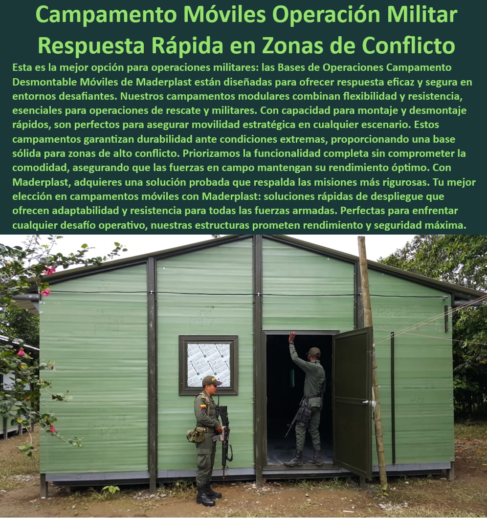 Bases De Operaciones Campamento Desmontable Móviles de Policía Maderplast 0 Alojamientos duraderos para condiciones extremas Campamentos móviles fuerzas armadas Bivacs Campamentos militares de alta movilidad Base De Operaciones Bases De Operaciones ¿Cómo adquirir bases de operaciones móviles para emergencias militares? - Soluciones de vivienda temporales para fuerzas armadas - Campamentos modulares móviles para emergencias - Campamentos de alta movilidad para operaciones tácticas - Campamentos tácticos desmontables para uso militar - Bivacs militares resistentes para terrenos difíciles - Campamentos operativos de fácil transporte y montaje - Bases de operaciones temporales para ejércitos en campo - Sistemas de base de operaciones temporales militares - Soluciones modulares para alojamientos de fuerzas armadas - Infraestructura de campaña rápida para situaciones críticas - Campamentos de alta resistencia para climas adversos - Alojamientos militares para zonas de conflicto - Sistemas de alojamiento móvil con montaje rápido - ¿Quién provee campamentos tácticos modulares para respuestas inmediatas en situaciones de guerra? - Alojamientos de emergencia para personal militar - Campamentos móviles a prueba de condiciones extremas - Instalación rápida de campamentos en zonas de guerra - Estructuras móviles duraderas para misiones militares - ¿Dónde puedo encontrar campamentos móviles para operaciones militares rápidas? - Unidades de vivienda móvil para intervenciones rápidas - Soluciones eficientes de campamentos en zonas hostiles - ¿Qué campamentos militares ofrecen la mejor movilidad y durabilidad en terrenos difíciles? - Campamentos portátiles para operaciones especiales militares - Equipamiento de campaña para despliegues rápidos - Bases de operaciones móviles militares duraderas - Campamentos desmontables de respuesta rápida - Equipos de alojamiento militar eficiente y reconfigurable - ¿Cuáles son las mejores soluciones de campamentos desmontables para zonas de conflicto? - Campamentos de campo adaptables para ejército Campamento Desmontable Móviles de Policía Maderplast 0 Alojamientos duraderos para condiciones extremas - Campamentos móviles fuerzas armadas - Bivacs - Campamentos militares de alta movilidad Base De Operaciones