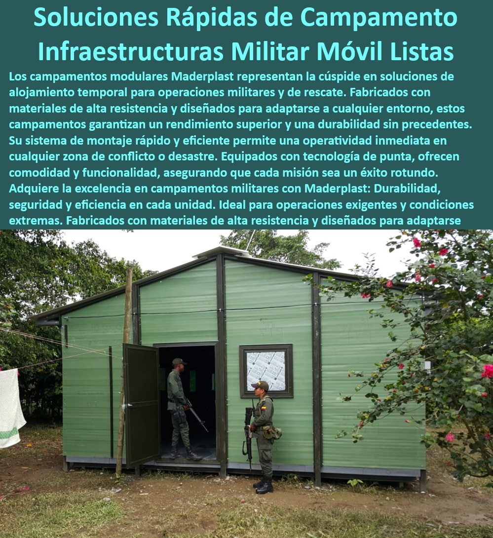 Bases De Operaciones Campamento Desmontable Móviles de Policía Maderplast 0 Posadas militares móviles y seguras Instalaciones militares prefabricadas con especificaciones técnicas Alojamientos temporales climatizado Base Operación    Campamentos desmontables para uso militar en cualquier clima - Soluciones de campamento para misiones de emergencia - Sistemas de alojamiento móvil para ambientes hostiles - Alojamientos modulares con sistemas de control climático - ¿Qué soluciones ofrece Maderplast para campamentos militares prefabricados? - ¿Qué opciones de alojamientos temporales climatizados ofrece Maderplast? - Campamentos operacionales móviles con resistencia extrema - Bases operativas militares con montaje en un día - Campamentos móviles de policía con especificaciones técnicas - Unidades habitacionales temporales para personal de seguridad - Soluciones de alojamiento móvil para operaciones de policía - Campamentos de policía montables en situaciones extremas - Unidades de vivienda móvil para despliegues rápidos - Campamentos militares desmontables de rápida instalación - Campamentos móviles autónomos para misiones aisladas - Infraestructuras militares móviles adaptativas y robustas - Campamentos de montaje rápido con tecnología de punta - Sistemas de campamento rápidos para situaciones de desastre - ¿Cómo puedo conseguir un campamento móvil de policía que se instale rápidamente? - Instalaciones temporales climatizadas para uso militar - Infraestructuras temporales para operaciones de campo - ¿Dónde encuentro bases de operaciones móviles seguras para uso militar? - Bases de operación móviles seguras y eficientes - Alojamientos de emergencia prefabricados para fuerzas de seguridad - Bases móviles para operaciones policiales y militares - Instalaciones de campamento rápido para fuerzas armadas - Viviendas temporales de alto rendimiento para militares - ¿Cuáles son los mejores campamentos móviles para despliegues de emergencia? - Posadas militares móviles para despliegues tácticos - Campamentos de respuesta rápida con tecnología avanzada Bases De Operaciones Campamento Desmontable Móviles de Policía Maderplast 0 Posadas militares móviles y seguras Instalaciones militares prefabricadas con especificaciones técnicas Alojamientos temporales climatizado Base Operación  