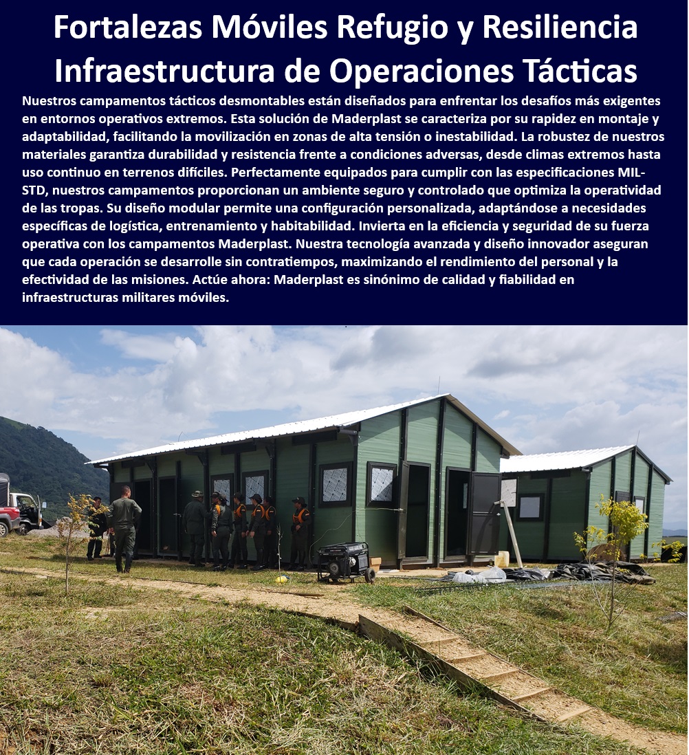 Bases De Operaciones Campamento Policía Desmontable Móviles Maderplast 0 Soluciones modulares para Campamentos con control climático integrado Campamentos con confort térmico para personal militar Aislantes térmicos ligero Campamentos con infraestructura de operaciones tácticas - Campamentos prefabricados para rápida implementación en campo - ¿Quién suministra campamentos desmontables que soportan climas extremos? - ¿Dónde puedo encontrar alojamientos modulares robustos para uso militar? - Infraestructura de campamento resistente para climas extremos - Infraestructuras de campamento con capacidades de control ambiental - Alojamientos modulares con personalización para operaciones tácticas - Campamentos militares personalizables para diferentes escenarios - ¿Qué opciones de vivienda móvil ofrece Maderplast para emergencias militares? - Soluciones de vivienda temporal para operaciones militares - Campamentos tácticos móviles con configuración rápida - Campamentos móviles con aislamiento térmico superior - Sistemas de alojamiento portátiles y seguros para militares - Estructuras móviles robustas para alojamiento militar - Instalaciones temporales para personal en misiones tácticas - Módulos habitacionales militares para terrenos difíciles - Campamentos desmontables con resistencia climática avanzada - Sistemas habitacionales temporales con configuración personalizada - 5 Frases Clave para Búsquedas por Voz - Alojamientos de emergencia con soporte climático integrado - Soluciones de campamento con tecnología avanzada - Campamentos móviles adaptativos para zonas de conflicto - Estructuras de campamento diseñadas para alta tensión y estabilidad - Campamentos de rápida instalación para fuerzas armadas - ¿Cómo adquirir campamentos con control climático para personal en zonas conflictivas? - Campamentos para personal militar con optimización operativa - Campamentos autónomos para misiones de largo plazo - Campamentos operativos modulares para eficiencia logística - ¿Cuáles son los mejores campamentos móviles para operaciones tácticas rápidas? - Unidades de vivienda móvil con tecnología de aislamiento - Soluciones de habitabilidad para personal de operaciones especiales Bases De Operaciones Campamento Policía Desmontable Móviles Maderplast 0 Soluciones modulares para Campamentos con control climático integrado - Campamentos con confort térmico para personal militar - Aislantes térmicos ligero