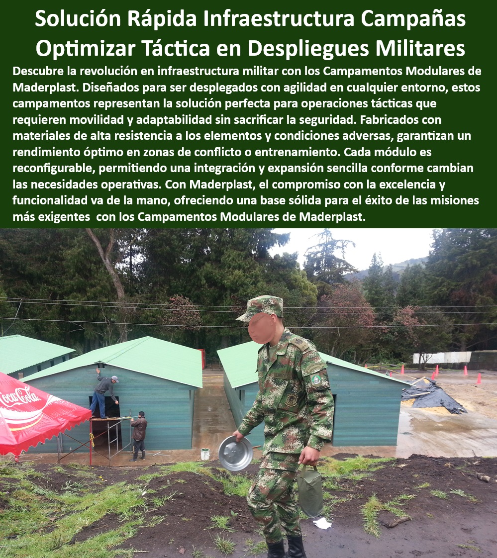 Bases De Operaciones Infraestructura Militar Desmontable Móviles Maderplast 0 Campamentos modulares operaciones para tácticas Estructuras ligeras y reubicables para campamentos. Habitáculos prefabricados para despliegues rápidos Campamentos modulares con montaje en tiempo récord - ¿Maderplast tiene estructuras reubicables para uso militar en terrenos difíciles? - ¿Cuáles son las opciones de Maderplast para campamentos militares rápidos? - Infraestructura modular para bases operativas temporales - Alojamiento reconfigurable para operaciones tácticas - Campamentos de rápida implementación para misiones - Módulos de campaña adaptables para militares - Módulos habitacionales para escenarios de combate - ¿Cómo puedo obtener un campamento táctico modular que se pueda desplegar rápidamente? - Alojamientos ligeros para rapidez en zonas de guerra - Estructuras militares reubicables eficientes - ¿Cómo pueden los campamentos modulares de Maderplast adaptarse a diferentes misiones militares? - Soluciones rápidas para alojamiento de emergencia militar - Campamentos de alta resistencia para condiciones adversas - Soluciones de infraestructura móvil para terrenos difíciles - Campamentos militares con capacidad de adaptación rápida - Campamentos operativos modulares para zonas de conflicto - Habitáculos militares ligeros y portátiles - Estructuras temporales para despliegues rápidos militares - Sistemas de alojamiento rápido para desastres - Infraestructura táctica móvil para ejércitos - Instalación rápida de campamentos para fuerzas armadas - Soluciones de campaña modular para efectividad militar - Campamentos móviles para entornos hostiles - Campamentos prefabricados para operaciones tácticas - Campamentos desmontables de alto rendimiento - Unidades tácticas modulares para entrenamientos militares - Campamentos tácticos modulares rápidos - ¿Qué soluciones ofrece Maderplast para alojamientos de emergencia en operaciones militares? - Soluciones eficaces para vivienda militar en despliegues Bases De Operaciones Infraestructura Militar Desmontable Móviles Maderplast 0 Campamentos modulares operaciones para tácticas - Estructuras ligeras y reubicables para campamentos. - Habitáculos prefabricados para despliegues rápidos