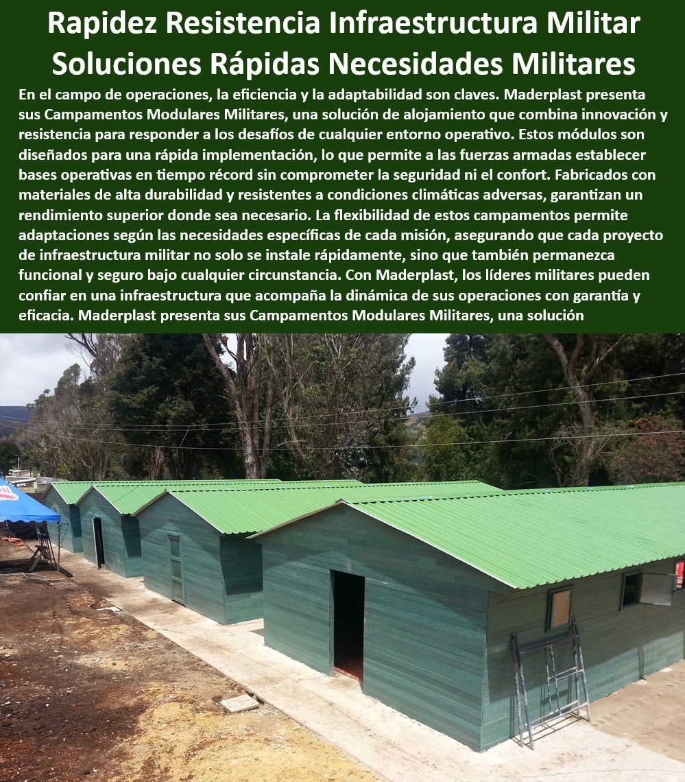 Bases De Operaciones Infraestructura Militar Desmontable Móviles Maderplast 0 Cómo puedo obtener rápidamente campamentos militares modulares Sistemas de alojamiento militar adaptables y ligeros Campamentos prefabricados montaje Infraestructura de campaña rápida y eficiente - Campamentos militares personalizables para misiones específicas - Alojamientos militares resistentes a climas adversos - Alojamiento temporal duradero para tropas - Campamentos de montaje rápido para situaciones de crisis - Módulos habitacionales móviles para desastres - Campamentos móviles de alta resistencia - Alojamientos operativos flexibles para fuerzas especiales - ¿Cómo puedo configurar rápidamente un campamento modular para operaciones militares? - Infraestructura móvil robusta para operaciones tácticas - Campamentos modulares rápidos para fuerzas armadas - ¿Maderplast tiene campamentos prefabricados para despliegues inmediatos? - Campamentos de fácil transporte y ensamblaje - Soluciones modulares para campamentos de emergencia - Módulos de operaciones tácticas desplegables - Soluciones de alojamiento militar adaptable - Campamentos militares con protección climática - Sistemas de alojamiento desmontables para militares - Implementación de campamentos militares en tiempo récord - ¿Qué opciones ofrece Maderplast para alojamientos militares móviles? - ¿Cuáles son las mejores prácticas para instalar campamentos modulares en zonas de conflicto? - Infraestructura militar ligera y adaptable para terrenos difíciles - Unidades de vivienda militar de rápida configuración - Bases operativas modulares en entornos hostiles - Campamentos eficientes para condiciones extremas - Necesito una solución de campamento militar resistente a condiciones extremas, ¿qué recomienda Maderplast? - Bases de operaciones rápidas para teatros de guerra - Campamentos prefabricados para respuesta rápida - Soluciones de vivienda de campo con montaje instantáneo - Instalación rápida de infraestructura militar Bases De Operaciones Infraestructura Militar Desmontable Móviles Maderplast 0 Cómo puedo obtener rápidamente campamentos militares modulares - Sistemas de alojamiento militar adaptables y ligeros - Campamentos prefabricados montaje