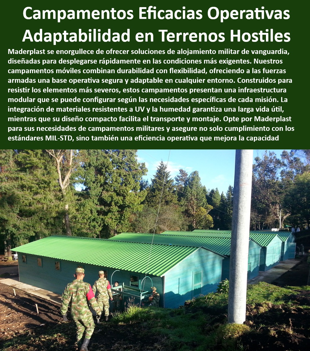 Bases De Operaciones Infraestructura Militar Desmontable Móviles Maderplast 0 Soluciones de alojamiento temporal para fuerzas armadas Unidades de vivienda rápida para soldados Casas de campaña Unidades vivienda modulares finas Campamentos militares con protección climática integrada - Soluciones duraderas para alojamiento en zonas de combate - Alojamientos temporales con alta durabilidad para militares - Alojamientos desplegables para áreas de conflicto - Infraestructura militar desmontable y móvil - Busco infraestructura desmontable para una operación táctica, ¿cuáles son las mejores opciones? - Configuraciones de campamentos modulares personalizables - Soluciones de vivienda temporal para soldados - ¿Qué opciones hay para bases de operaciones móviles en condiciones extremas? - Unidades de vivienda rápida modulares para militares - Infraestructura táctica móvil para operaciones militares - Campamentos para condiciones climáticas severas - Infraestructura operativa flexible para ejércitos - ¿Dónde encuentro campamentos militares adaptativos para climas severos? - Campamentos con montaje rápido para ejércitos - ¿Cómo puedo obtener un alojamiento militar rápido para terrenos difíciles? - Necesito soluciones de vivienda temporal duradera para fuerzas armadas, ¿qué ofrece Maderplast? - Campamentos militares adaptativos en terrenos difíciles - Unidades habitacionales rápidas para despliegues urgentes - Campamentos de rápida instalación para fuerzas armadas - Campamentos modulares para respuesta rápida en desastres - Bases operativas móviles con eficiencia energética - Resistencia y adaptabilidad en campamentos militares - Bases de operaciones móviles para terrenos difíciles - Alojamiento modular en situaciones de emergencia - Sistemas de campamentos resistentes a UV y humedad - Alojamiento militar adaptable en ambientes hostiles - Campamentos eficaces para operaciones tácticas - Eficiencia en la implementación de bases operativas - Implementación de campamentos en condiciones extremas Bases De Operaciones Infraestructura Militar Desmontable Móviles Maderplast 0 Soluciones de alojamiento temporal para fuerzas armadas - Unidades de vivienda rápida para soldados - Casas de campaña - Unidades vivienda modulares finas